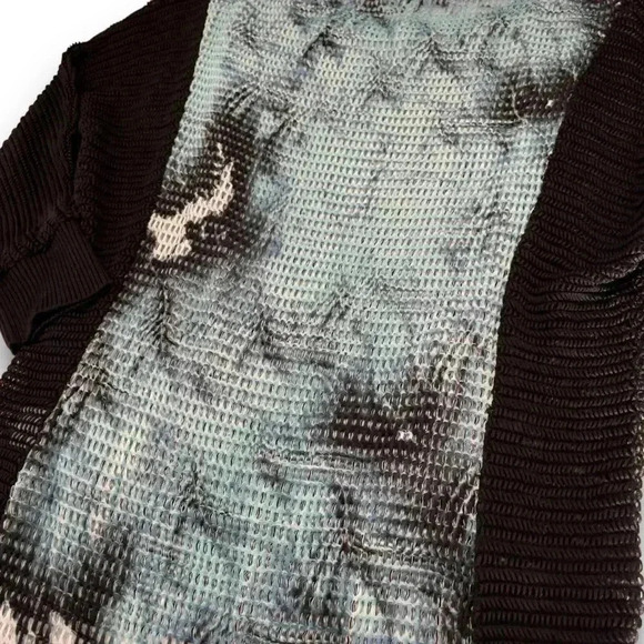 Alberto Makali Y2K M Floral Multicolor Abstract Knit Pullover Blouse Sweater - Picture 8 of 9